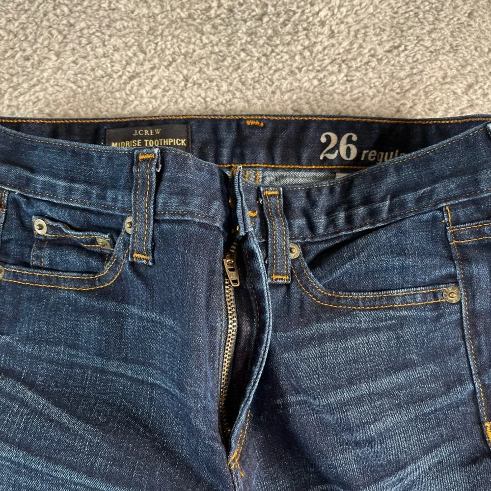 J.Crew Women's Midrise Toothpick Jeans‎ Size 26 Regular